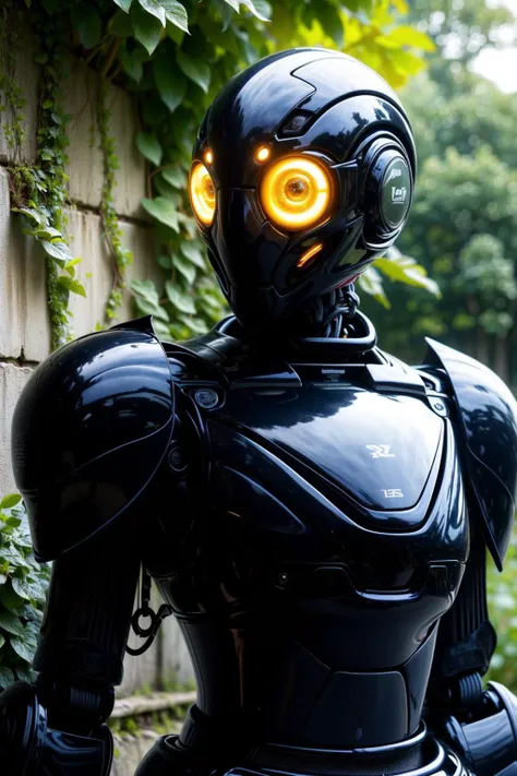 <lora:NOFACE V3.0:0.8>,(noface:1.1),mecha,solo,1other,upper body,helmet,science fiction,robot,humanoid robot,no humans,glowing,mask,armor,cable,chain mail,crack,fully armed,glowing eyes,<lora:more_details>,realistic,portrait,(close-up:1.3),, (masterpiece:1.2),(best quality:1.2),intricate details,newest,ai-generated,perfect anatomy,1girl,
beautiful girl,Standing with arms hanging loosely,Smile,spring,Secret Garden Gate Covered in Ivy,
edgQuality,