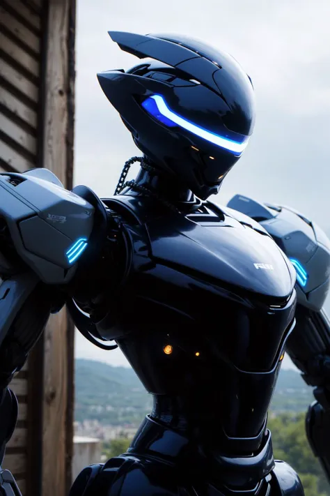 <lora:NOFACE V3.0:0.8>,(noface:1.1),mecha,solo,1other,helmet,science fiction,robot,humanoid robot,no humans,glowing,mask,armor,cable,chain mail,crack,fully armed,glowing eyes,<lora:more_details:0.5>,realistic,, (masterpiece:1.2),(best quality:1.2),intricate details,newest,ai-generated,perfect anatomy,1girl,
beautiful girl,Jumping with arms out to the side,Confusion,hen house,Futuristic Cityscape with Holographic Displays,
edgQuality,