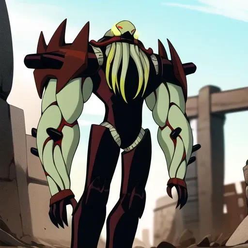 <lora:vilgax-09:1>, vilgax, solo, full body, masterpiece, best quality