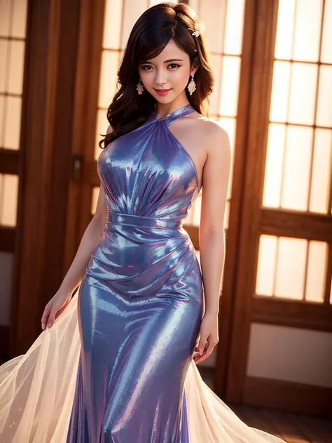(best quality, masterpiece:1.2),ultra detailed,(photo realistic:1.4),solo,cute girl,Cabaret_Dress, <lora:CabaretDress_v1:0.5>,light_particles, <lora:KiraKiraEffect_v1:0.5>,