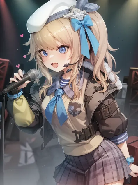 (extremely detailed CG unity 8k wallpaper),(masterpiece), (best quality), (ultra-detailed), (best illustration),(best shadow), cowboy shot, (sharp eyeliner, eyeshadow, detailed eyes:1.1), (on stage, idol concert, glowsticks,:1.2) crowd
,BREAK
Vepley, heart, holding microphone
<lora:(p)Vepley:1>