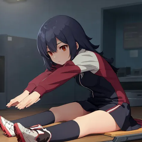 ((((ultra illustrated style:1.0)))),best quality,best animated,masterpiece,ray tracing, global illumination,stretching, outstretched arms, 1girl, solo,sitting,
<lora:stretching-000009:0.9>