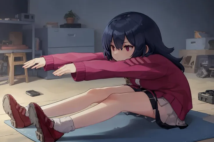 ((((ultra illustrated style:1.0)))),best quality,best animated,masterpiece,ray tracing, global illumination,stretching, outstretched arms, 1girl, solo,sitting,
<lora:stretching-000009:1>