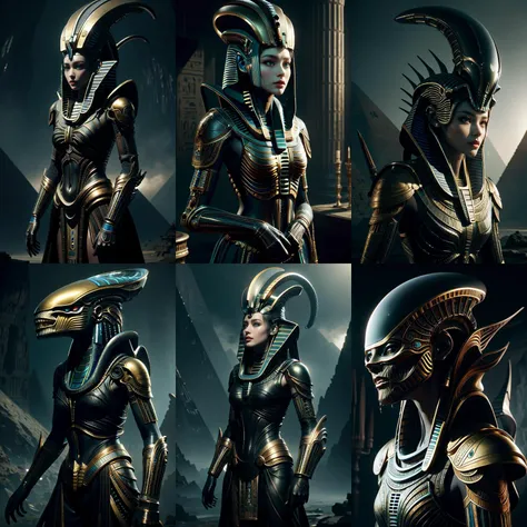 (otherworldly, otherworldly atmosphere, otherworldly appearance), highly insanely detailed, masterpiece, top quality, best quality, highres, 4k, 8k, RAW photo, ((ancient egyptian theme:1.2)),
<lora:XenomorphDNA:0.8>,
xenomorphdna 1girl,
armored dress, armored skin, alien, (fantasy world)