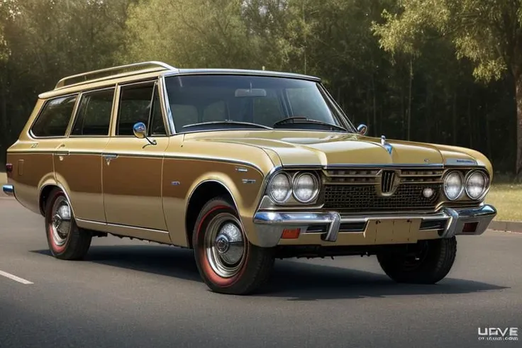 (photorealistic, high resolution, uhd, 8k, masterpiece), 1967 Toyota Crown Station wagon
