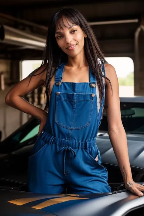 DEN_vyni_SG,
(working in a garage on a mustang car engine covered in oil and dirt wearing a dirty jumpsuit, mechanic, working on a car, engine:1.2),
bokeh, f1.4, 40mm, photorealistic, raw, 8k, textured skin, skin pores, intricate details <lora:epi_noiseoffset2:1>, epiCRealism <lora:ClothingAdjuster3:-1>