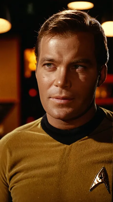 cinematic photo cinematic film still breathtaking <lora:captain_kirk_10_x114:1> captain_kirk . award-winning, professional, highly detailed . shallow depth of field, vignette, highly detailed, high budget Hollywood movie, bokeh, cinemascope, moody, epic, gorgeous, film grain, grainy . 35mm photograph, film, bokeh, professional, 4k, highly detailed