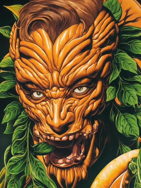 portrait of a very handsome man made of fruit by guiseppe arcimboldo and greg rutkowski, donato giancola, joseph christian leyendecker, wlop, boris vallejo, breathtaking, 8 k resolution, extremely detailed, beautiful, establishing shot, artistic, hyperrealistic, beautiful face, octane render, cinematic lighting, dramatic lighting, masterpiece by vector-art