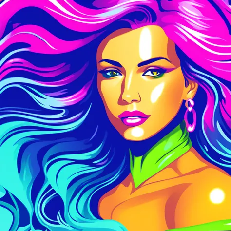 vector-art close-up of a beautiful woman underwater, beautiful face, colorful eyes, ((wet body)), (hallucinating colorful), (flowing colors), (((flowing smoke))), floating hair, inviting, alluring, exotic, highly detailed, 8k