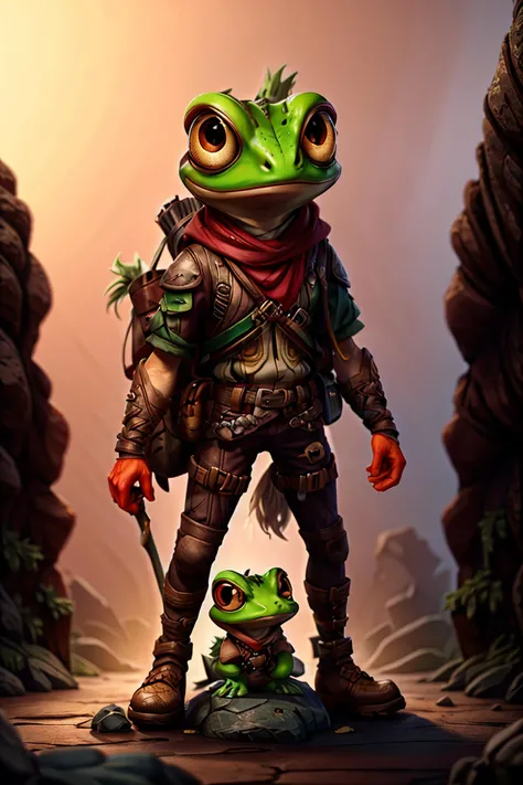 <lora:grippli:0.8> grippli, frog face, angry, fierce, bow, arrow, shooting, red, chibi, <lora:Qçé£æ ¼V2.0_4291A7E464:1.0>, ultra detailed digital art, Peter Mohrbacher, 3d model, , dramatic, trending on artstation, sharp focus, perfect composition, concept art, 8k, studio photo, ethereal colors background, volumetric lighting, light studio, vibrant, intricate details, tonemapping, <lora:add_detail:0.6>