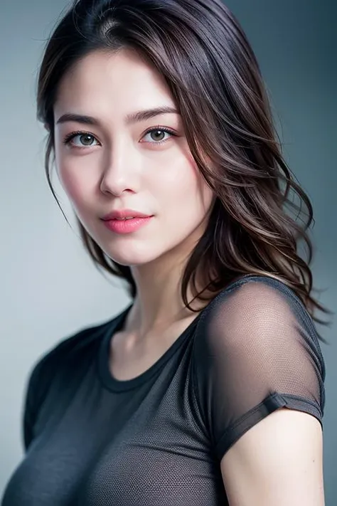 dressed, (photo realistic:1.4), (hyper realistic:1.4), (realistic:1.3),
(smoother lighting:1.05), (increase cinematic lighting quality:0.9), 32K,
1girl,20yo girl, realistic lighting, backlighting, light on face, ray trace, (brightening light:1.2), (Increase quality:1.4),
(best quality real texture skin:1.4), finely detailed eyes, finely detailed face, finely quality eyes,
(joy, blush), (tired and sleepy and satisfied:0.0), face closeup, t-shirts,
(Increase body line mood:1.1), (Increase skin texture beauty:1.1)
<lora:dollyMixGirl_V1:0.5>