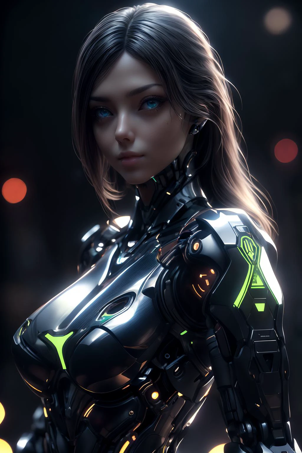 robot, mj3d style,3dmm,3d,(portrait:1.3), bokeh:1.2, sci-fi background, looking at viewer,((blue armor)), (22 years old woman), medium breast, small waist, long brown flowing hair, (green eyes, beautiful eyes), beautiful face, beautiful detailed eyes, looking at viewer, stunningly beautiful woman, good hands, detailed hands, good feet, (8k, RAW photo, best quality, masterpiece:1.2), (realistic, photo-realistic:1.37), ultra high res, photon mapping, radiosity, physically-based rendering, (ambient light:1.3), (cinematic composition:1.0),professional soft lighting, light on face, <lora:more_details:0.4>, <lora:LowRA:0.45>, <lora:20230529202647:0.5> <lora:wowifierV3:1> <lora:GoodHands-vanilla:1> <lyco:Robotaction:0.8>
