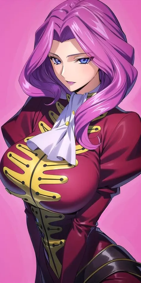 <lora:cornelia_li_britanniaV3:0.7> cornelia_li_britannia, huge breasts, solo, standing, cornelia_military_uniform,, masterpiece, best quality, detailed face, detailed eyes, highres,