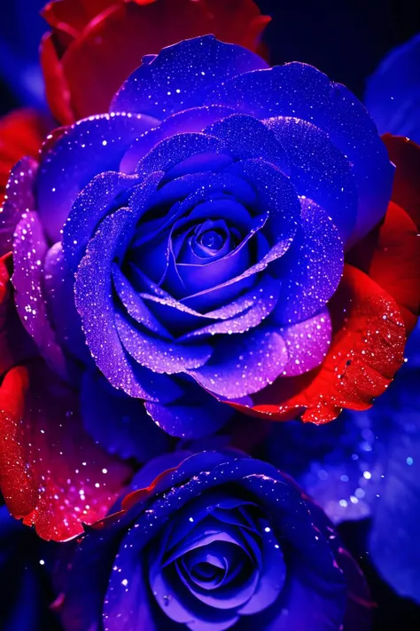 (Realistic:1.5) EdobLandscapeAlpha , food focus, glowing, purple rose, monochrome, blue theme, reflection, glowing, red rose, bare tree, explosion, <lora:EdobLandscapeAlpha_v1.0:0.8>