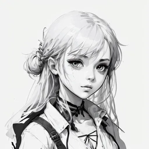 masterpiece, best quality,1girl, <lora:unstabledreamLinearts01:1>(lineart:1)