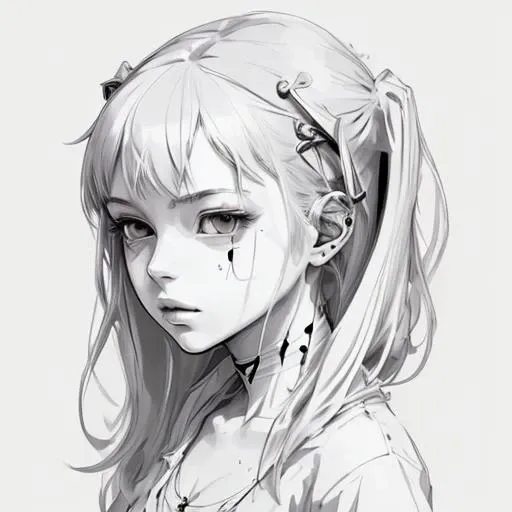 masterpiece, best quality,1girl,  <lora:unstabledreamLinearts01:1>(lineart:1)