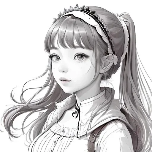 masterpiece, best quality,
1girl, <lora:unstabledreamLinearts01:1>(lineart:1)