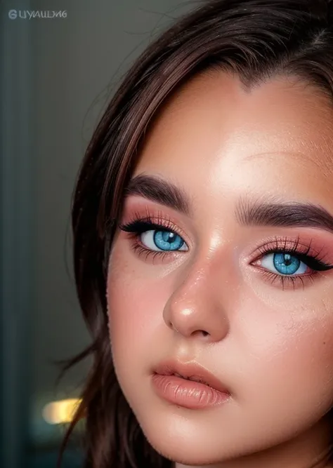 close up portrait of <lora:makayla:1> makayla, eyelashes, eye makeup, aquamarine eyes, brown hair,(blush:1.2), textured skin, (vibrant colors, 8k, high quality, shot on Fujifilm X-T4, 1/200, f16, ISO 1250), <lora:epiCRealismHelper:0.99>, <lora:add_detail:0.8>