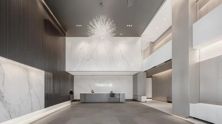 office lobby,white and light gray,silver metal plate
<lora:Modern simple and bright office lobby morden:0.8>