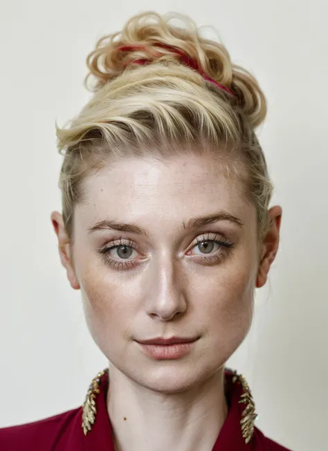 portrait of ((sks woman)) by Flora Borsi in venice, at the river, style by Flora Borsi, bold, bright colours, Mohawk haircut, ((Flora Borsi)) <lora:locon_elizabethdebicki_v1_from_v1_64_32:1.25> by Dorothea Lange