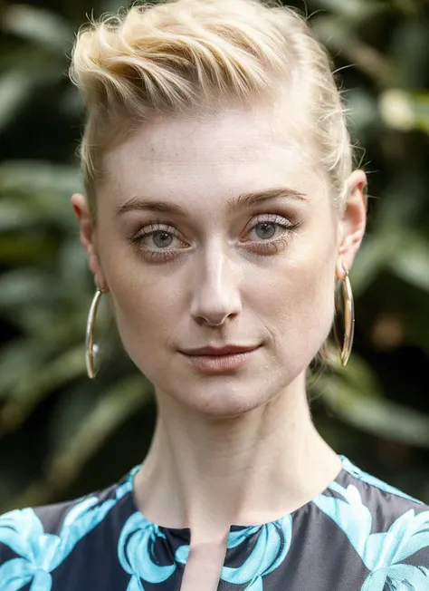 portrait of ((sks woman)) by Flora Borsi in venice, at the river, style by Flora Borsi, bold, bright colours, Mohawk haircut, ((Flora Borsi)) <lora:locon_elizabethdebicki_v1_from_v1_64_32:1.25> by Dorothea Lange
