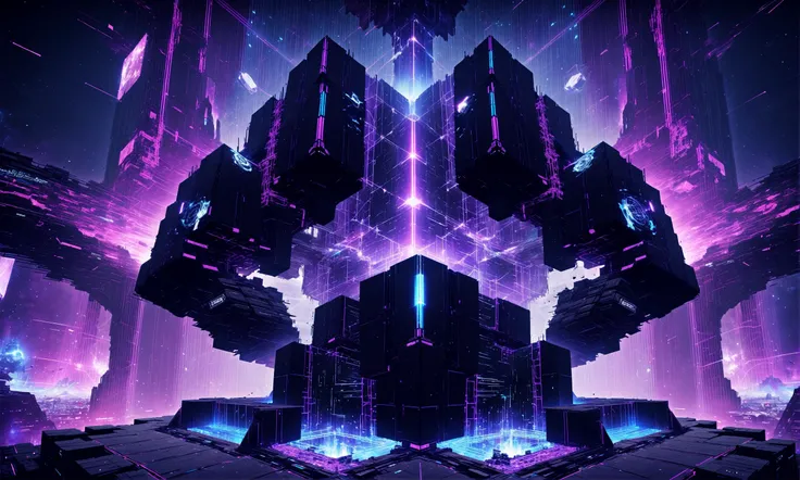 (wide angle troncore megastructure:1.3), <lora:EnvyTroncoreXL01:1>, a new digital world, incredible future, destiny