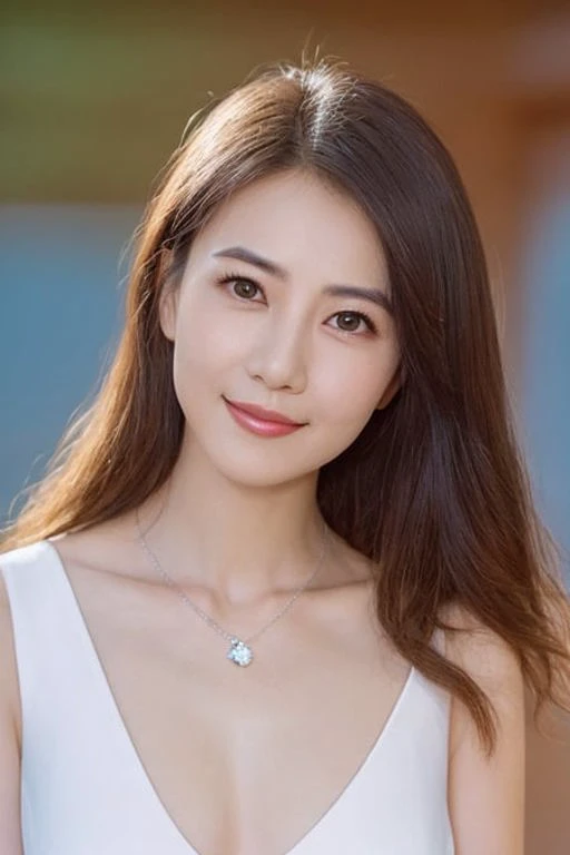 masterpiece, best quality,(Cinematic sense), photorealistic, detailed, 4k, HDR, shallow depth of field, broad light, high contrast, backlighting, bloom, light sparkles, chromatic aberration, sharp focus, RAW color photo,a chinese girl, curly hair,china dress,Highly detailed face,detailed eyes,(solemn looks),classical Chinese garden,[medium breasts],diamond,  <lora:nationalGoddess_10:0.7>,