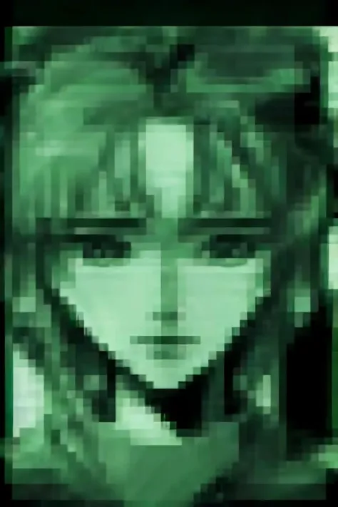 (masterpiece, best quality), 1girl, <lora:mgscodec:1> mgscodec, green theme, portrait, monochrome