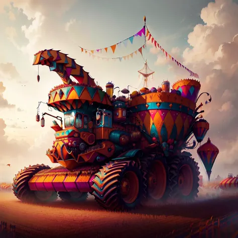 <lora:CircusPunkAIv2-000010:0.9>
CircusPunkAI colorful combine harvester
, detailed, intricate