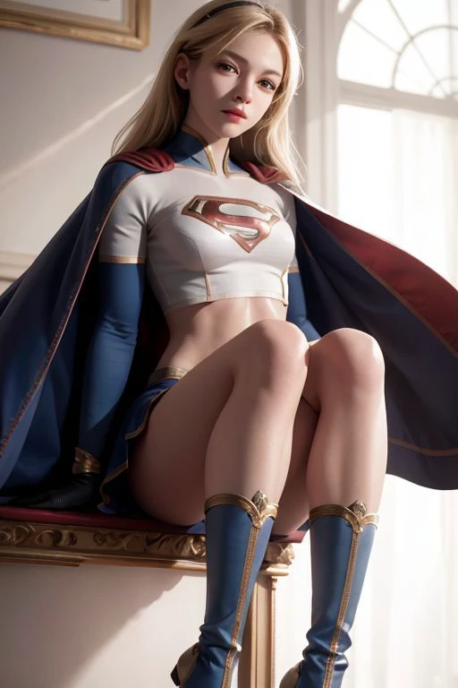 8k, real picture, intricate details, ultra-detailed,(photorealistic),
<lora:Supergirl_Galatea:0.2> Supergirl, long blonde hair, midair, flying hairband, \(white\) crop top, short sleeves, cape, blue pencil skirt, gloves, boots BREAK
detailed (wrinkles, folds!, viens, skin imperfections:0.1),
<lora:beautifuleyeslikeness_purefacelikeness:0.01> finely detailed beautiful eyes, close-up, small eyes, look at viewer,
<lora:hipoly3DModelLora_v10:0.2>,