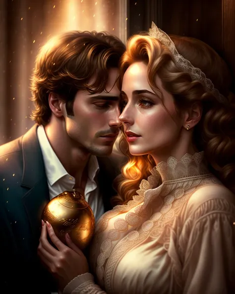 the man has love affair with the woman, detailed, award winning, ultra realistic
