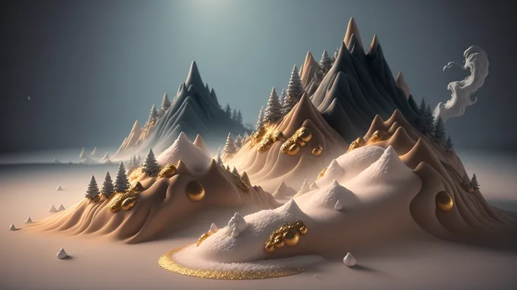 _shuimo_ landscape dreamlikeart, 3d render of,(masterpiece), (extremely detailed CG unity 8k wallpaper), sharp male focus,
wallpaper, fantasy,
noise reduction, Dipping Gold Powder Gloss Glaze,godlike, dreamlike, octane render global illumination, UHDR, Tyndall light effect.