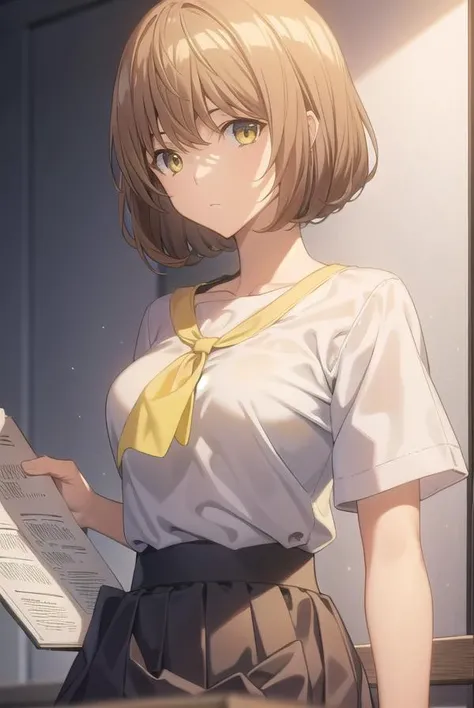 aokiyuriko, <lyco:aokiyuriko-lyco-nochekaiser:1>,
aoki yuriko, short hair, brown hair, bangs, (yellow eyes:1.5), glasses,
BREAK skirt, shirt, short sleeves, pantyhose, black pantyhose, frills,
BREAK looking at viewer,
BREAK indoors,
BREAK <lyco:GoodHands-beta2:1>, (masterpiece:1.2), best quality, high resolution, unity 8k wallpaper, (illustration:0.8), (beautiful detailed eyes:1.6), extremely detailed face, perfect lighting, extremely detailed CG, (perfect hands, perfect anatomy),