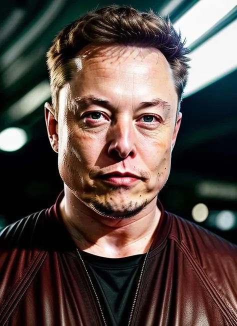 (masterpiece, best quality, awards winner) close up portrait Elon Musk wearing a black official suit, epic character composition, by ilya kuvshinov, alessio albi, nina masic, sharp focus, natural lighting, subsurface scattering, f2, 35mm, film grain, <lora:Name:0.85>