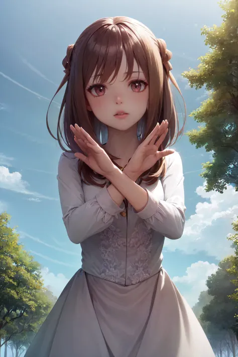 (masterpiece, best quality:1.2), <lyco:concept_x-arms-10:1.0>, solo, 1girl, expressionless, looking at viewer, x-arms