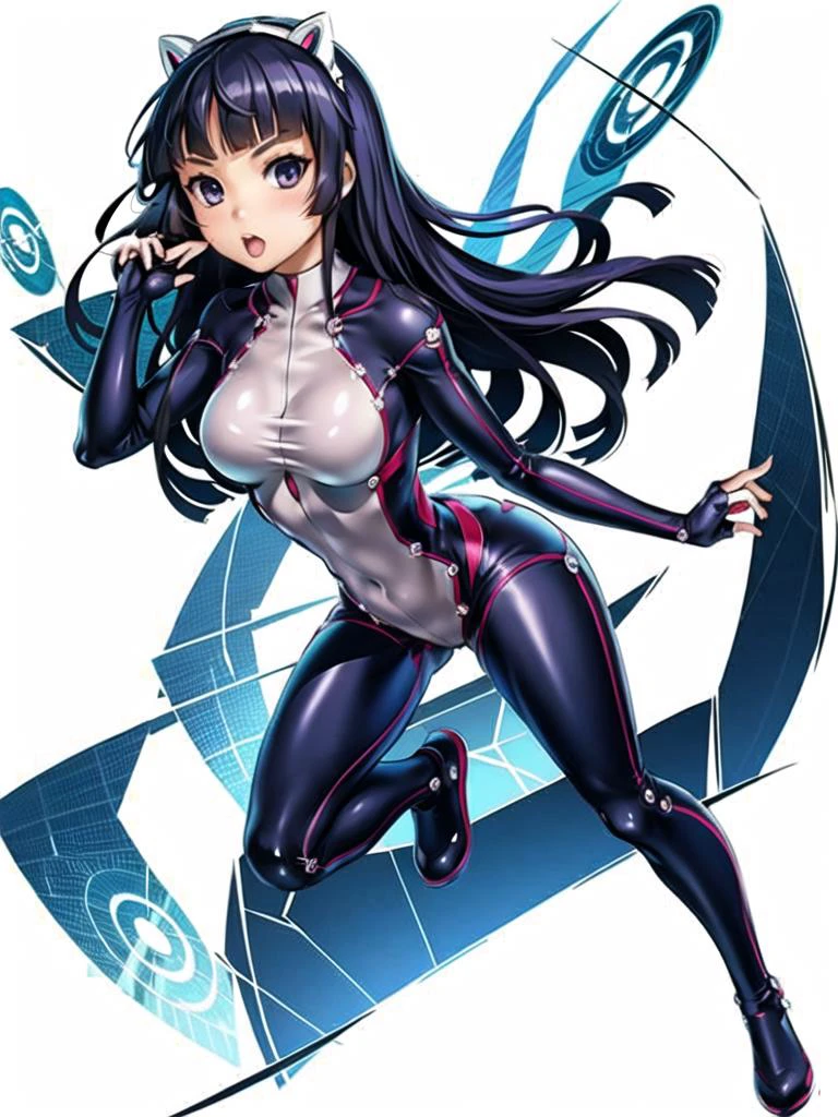 1girl, solo,(best quality),(masterpiece:1.1), full body, looking_at_viewer, dynamic angle, cute, clear facial skin,