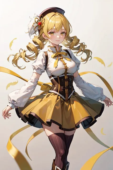 (masterpiece, best quality), 1girl, <lora:mami-madomagi:0.8> mami tomoe
