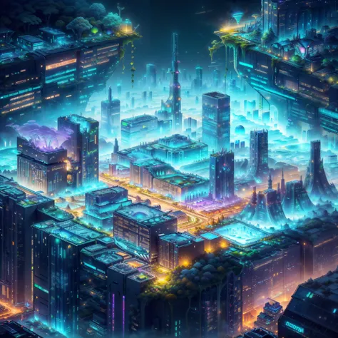 <lora:BiophyllTech-20:0.8>,BiophyllTech, fully-organic, utopia,
dramatic lighting, cinematic bloom (isometric aerial perspective:1.2), sharp and crisp, distant, (metropolis:1.1), residential domestic buildings, advertising, industrial manufacturing facility, reflective glass,