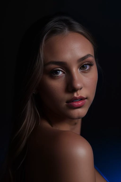 Merger_rya_delphia,
((headshot:1.2) portrait on a (plain dark background:1.2), (headshot:1.2), (face focus:1.1), intricate (beautiful eyes:1.2), (wide open eyes:1.1), Big eyes, clean photo, lighting from behind, (Red lighting from the left:1.3), (Blue lighting from the right:1.3):1.2),
bokeh, f1.4, 40mm, photorealistic, raw, 8k, textured skin, skin pores, intricate details <lora:epi_noiseoffset2:1>, epiCRealism