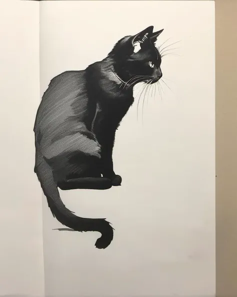 drawing of cat, high quality, action pose, clear focus, medium body shot
<lora:jhs_lora_charcoal style-000001:.89>