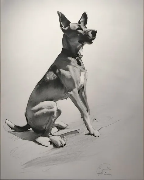 drawing of dog, high quality, action pose, clear focus, medium body shot
<lora:jhs_lora_charcoal style-000001:.89>