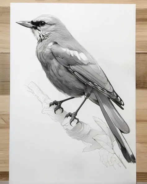 drawing of bird, high quality, action pose, clear focus, medium body shot
<lora:jhs_lora_charcoal style-000001:.69>