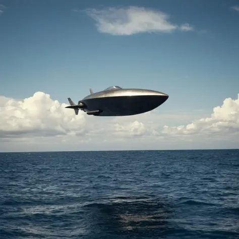 cinematic film still of <lora:James Bond 007 style:0.9> detailed sharp image of
a large metal object floating in the ocean,outdoors,sky,day,cloud,water,blue sky,no humans,ocean,scenery,horizon,watercraft,vehicle focus , dramatic light, dramatic shadow light, contrast, cinematic color, cinematic look, filmic, realistic, realism, perfection, perfect, Kodak, Kodak film, movie still, spy film, action themed, espionage, James Bond style, James Bond film style, 007 style, 007 film style, shallow depth of field, vignette, highly detailed, high budget, bokeh, cinemascope, moody, epic, gorgeous, film grain, grainy