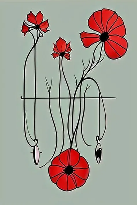 branch, camellia, floral background, flower, hibiscus, leaf, plant, red flower <lora:ukrtattoo:1.5>