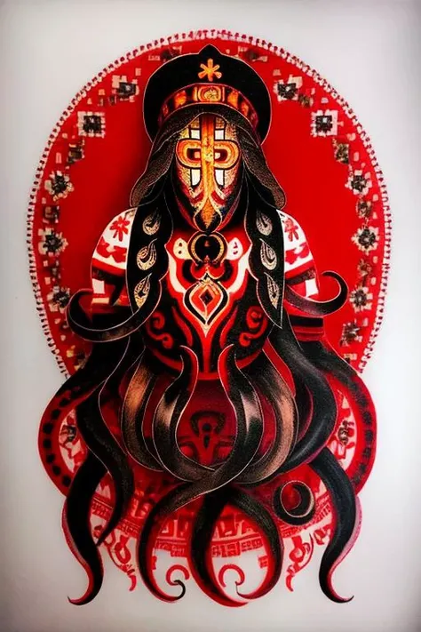 ukrtattoo octopus tattoo vyshyvanka <lora:ukrtattoo:1>