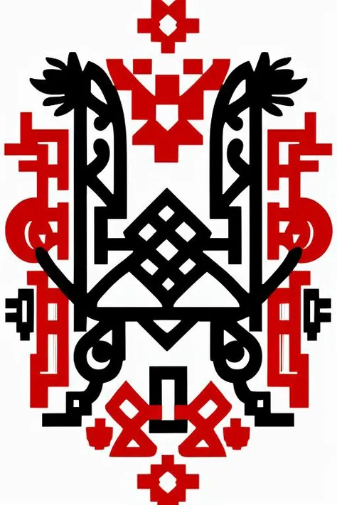 motanka, vyshyvanka background <lora:ukrtattoo:1>