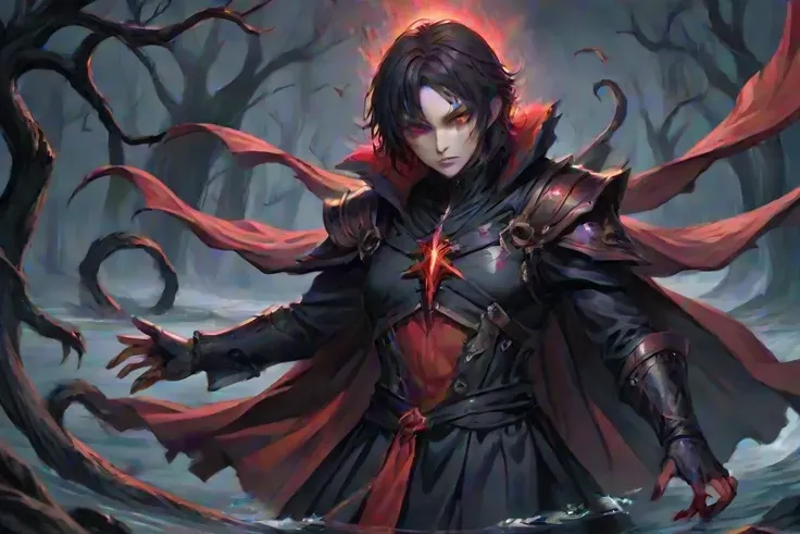 More comatose than twilight Redder than the flow of blood Buried in the stream of time In thy great name I hereby pledge myself to the darkness I hereby pledge myself to the darkness To all that is foolish By me and by thee! And give them equal destruction!