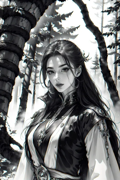 1 girl,forest,