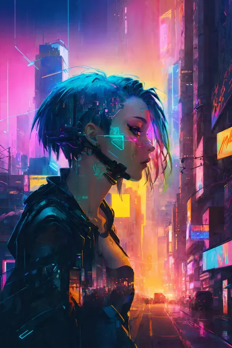 <lora:Double_Exposure:1> double exposure, cyberpunk city girl, neon light <lora:sdxlInkpunkstyle_v01:1> <lora:add-detail-xl:1>, (masterpiece:1.2), best quality, (hyperdetailed, highest detailed:1.2), high resolution textures