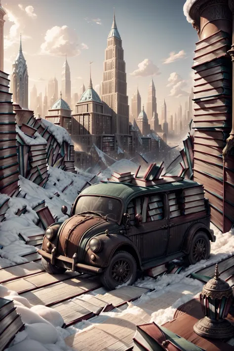 <lora:BooksWorld:1>(BooksWorld:1.3)   (books city:1.2)